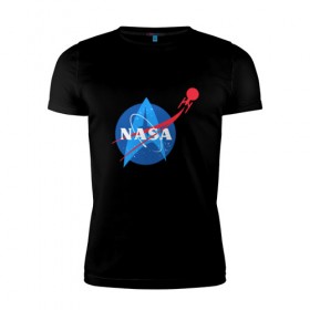 Мужская футболка премиум с принтом NASA в Ухте, 92% хлопок, 8% лайкра | приталенный силуэт, круглый вырез ворота, длина до линии бедра, короткий рукав | Тематика изображения на принте: alien | earth | express | futurama | galaxy | moon | nasa | planet | space | star | ufo | world | астронавт | вселенная | гагарин | галактика | звезда | звезды | земля | инопл | космонавт | космос | луна | мир | наса | небо | нло | планета