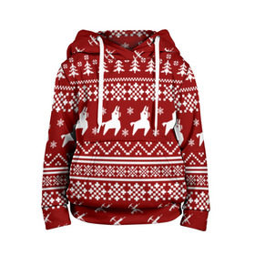 Детская толстовка 3D с принтом FORTNITE НОВОГОДНИЙ в Ухте, 100% полиэстер | двухслойный капюшон со шнурком для регулировки, мягкие манжеты на рукавах и по низу толстовки, спереди карман-кенгуру с мягким внутренним слоем | Тематика изображения на принте: 2020 | christmas | fortnite | happy new year | llama | marry christmas | new year | snow | winter | новогодний | новый год | снег | фортнайт