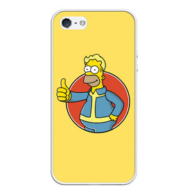 Чехол для iPhone 5/5S матовый Homer Fallout: в Ухте, Силикон | Область печати: задняя сторона чехла, без боковых панелей | bart | comedy | familt | homer | lisa | maggie | marge | mult | series | simpson | simpsons | springfield | барт | гомер | комедия | лиза | мардж | мэгги | прикол | приколы | семья | сериал | симпсон | симпсоны | спрингфилд