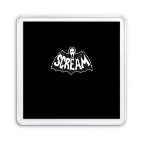 Магнит 55*55 с принтом Крик в Ухте, Пластик | Размер: 65*65 мм; Размер печати: 55*55 мм | Тематика изображения на принте: blood | film | ghost | ghosts | horror | knife | movie | old | school | scream | кино | крик | кровища | кровь | нож | олдскул | привидение | призрак | ужасы | фильм