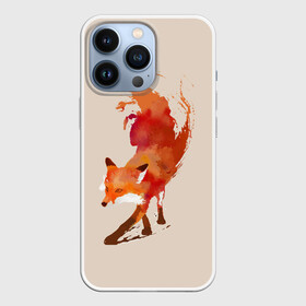 Чехол для iPhone 13 Pro с принтом Paint Fox в Ухте,  |  | Тематика изображения на принте: cute | fox | foxes | ginger | paint | tail | забавная | краска | лис | лиса | лисица | лисицы | лисичка | лисички | лисы | милая | рыжая | рыжие | смешная | фыр | хвост | хвосты
