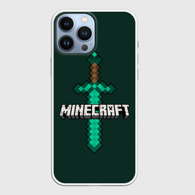 Чехол для iPhone 13 Pro Max с принтом Меч Minecraft в Ухте,  |  | Тематика изображения на принте: craft | creeper | enderman | mine | minecraft | miner | online | skeleton | sword | tnt | world | zombie | динамит | зомби | игра | игры | кирка | крипер | майнер | майнкрафт | меч | мир | онлайн | скелетон