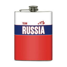 Фляга с принтом Team Russia в Ухте, металлический корпус | емкость 0,22 л, размер 125 х 94 мм. Виниловая наклейка запечатывается полностью | community | country | moscow | ornament | pattern | russia | russian | sport | style | team | комюнити | москва | надпись | орнамент | россия | русская | русский | спорт | стиль | страна | узор