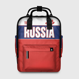 Женский рюкзак 3D с принтом Team Russia в Ухте, 100% полиэстер | лямки с регулируемой длиной, сверху ручки, чтобы рюкзак нести как сумку. Основное отделение закрывается на молнию, как и внешний карман. Внутри два дополнительных кармана, один из которых закрывается на молнию. По бокам два дополнительных кармашка, куда поместится маленькая бутылочка
 | community | country | moscow | ornament | pattern | russia | russian | sport | style | team | комюнити | москва | надпись | орнамент | россия | русская | русский | спорт | стиль | страна | узор