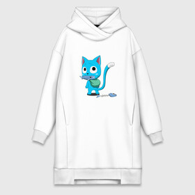 Платье-худи хлопок с принтом котик Хэппи в Ухте,  |  | anime | cat | fairy tail | happy | аниме | животные | кот | сёнэн | хвост феи | хэппи