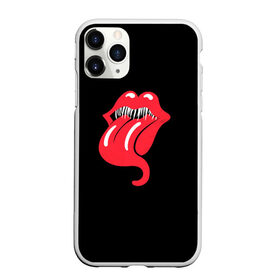 Чехол для iPhone 11 Pro Max матовый с принтом Monsters Kiss в Ухте, Силикон |  | halloween | jagger | lips | mick | monster | rock | rolling | stones | tongue | tooth | вольные | губы | джаггер | зубы | камни | катящиеся | мик | монстер | рок | странники | хеллоуин | хэллоуин | язык