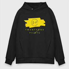 Мужское худи Oversize хлопок с принтом Twenty one pilots в Ухте, френч-терри — 70% хлопок, 30% полиэстер. Мягкий теплый начес внутри —100% хлопок | боковые карманы, эластичные манжеты и нижняя кромка, капюшон на магнитной кнопке | 21 pilots | josh dun | jumpsuit | music | rock | twenty one pilots | tyler joseph | джош дан | музыка | рок | тайлер джозеф