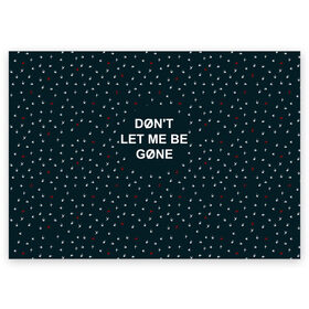 Поздравительная открытка с принтом DONT LET ME BE GONE в Ухте, 100% бумага | плотность бумаги 280 г/м2, матовая, на обратной стороне линовка и место для марки
 | Тематика изображения на принте: 21 pilots | dont let me be gone | josh dun | music | rock | twenty one pilots | tyler joseph | джош дан | музыка | рок | тайлер джозеф