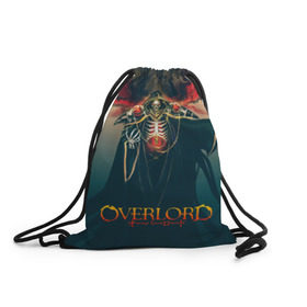 Рюкзак-мешок 3D с принтом Momonga Overlord в Ухте, 100% полиэстер | плотность ткани — 200 г/м2, размер — 35 х 45 см; лямки — толстые шнурки, застежка на шнуровке, без карманов и подкладки | Тематика изображения на принте: albedo | momonga | overlord | shalltear | айнц ул гон | айнц ул гоун | альбедо | лорд момон | момон | момонга | назарик | оверлорд | повелитель | шалтир
