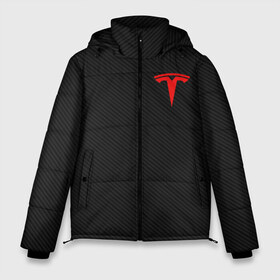 Мужская зимняя куртка 3D с принтом TESLA в Ухте, верх — 100% полиэстер; подкладка — 100% полиэстер; утеплитель — 100% полиэстер | длина ниже бедра, свободный силуэт Оверсайз. Есть воротник-стойка, отстегивающийся капюшон и ветрозащитная планка. 

Боковые карманы с листочкой на кнопках и внутренний карман на молнии. | Тематика изображения на принте: brand | car | carbon | elon mask | tesla | авто | бренд | илон | илон маск | карбон | маск | машина | текстура | тесла | электрокар