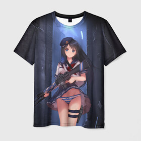 Мужская футболка 3D с принтом HENTAI в Ухте, 100% полиэфир | прямой крой, круглый вырез горловины, длина до линии бедер | ahegao | anime | kodome | manga | senpai | аниме | анимэ | ахегао | кодоме | манга | меха | сенпай | юри | яой