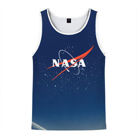 Мужская майка 3D с принтом NASA в Ухте, 100% полиэстер | круглая горловина, приталенный силуэт, длина до линии бедра. Пройма и горловина окантованы тонкой бейкой | galaxy | man | nasa | planet | planets | space | spaceman | star | stars | univerce | астронавт | вселенная | галактика | галактики | звезда | звезды | космонавт | космонавты | космос | луна | наса | планета | планеты