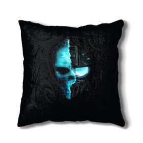 Подушка 3D с принтом Tom Clancy’s Ghost Recon в Ухте, наволочка – 100% полиэстер, наполнитель – холлофайбер (легкий наполнитель, не вызывает аллергию). | состоит из подушки и наволочки. Наволочка на молнии, легко снимается для стирки | wildlands | маска | призраки | череп | шлем | шутер