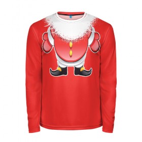 Мужской лонгслив 3D с принтом Я сладкий Санта в Ухте, 100% полиэстер | длинные рукава, круглый вырез горловины, полуприлегающий силуэт | 