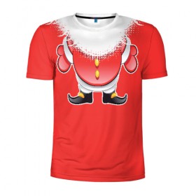 Мужская футболка 3D спортивная с принтом Я сладкий Санта в Ухте, 100% полиэстер с улучшенными характеристиками | приталенный силуэт, круглая горловина, широкие плечи, сужается к линии бедра | 