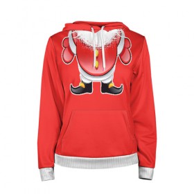 Женская толстовка 3D с принтом Я сладкий Санта в Ухте, 100% полиэстер  | двухслойный капюшон со шнурком для регулировки, мягкие манжеты на рукавах и по низу толстовки, спереди карман-кенгуру с мягким внутренним слоем. | 