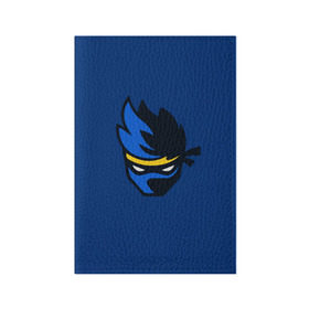Обложка для паспорта матовая кожа с принтом Ninja streamer в Ухте, натуральная матовая кожа | размер 19,3 х 13,7 см; прозрачные пластиковые крепления | fortnite | ninja | streamer | twitch | tyler blevins