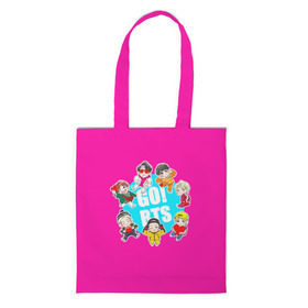 Шоппер 3D с принтом GO! BTS в Ухте, 100% полиэстер | Плотность: 200 г/м2; Размер: 34×35 см; Высота лямок: 30 см | army | bangtan | beyond | boys | bts | j hope | jimin | jin | jungkook | k pop | rm | scene | suga | the | v | армия | арэма | бтс | ви | джей хоупа | сюги | чимина | чина | чонгука