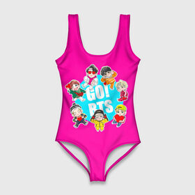 Купальник-боди 3D с принтом GO! BTS в Ухте, 82% полиэстер, 18% эластан | Круглая горловина, круглый вырез на спине | army | bangtan | beyond | boys | bts | j hope | jimin | jin | jungkook | k pop | rm | scene | suga | the | v | армия | арэма | бтс | ви | джей хоупа | сюги | чимина | чина | чонгука