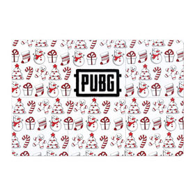 Магнитный плакат 3Х2 Новогодний PUBG: в Ухте, Полимерный материал с магнитным слоем | 6 деталей размером 9*9 см | battle | chicken | dinner | winner | битва | год | королевская | новый | подарок | снеговик