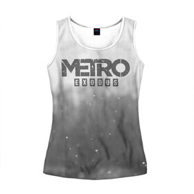 Женская майка 3D с принтом METRO WINTER в Ухте, 100% полиэстер | круглая горловина, прямой силуэт, длина до линии бедра | exodus | horror | metro exodus | survival | winter | winter is coming | игры | исход | метро | метро 2035