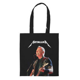 Шоппер 3D с принтом Metallica в Ухте, 100% полиэстер | Плотность: 200 г/м2; Размер: 34×35 см; Высота лямок: 30 см | hard | heavy | hetfield | metal | metallica | music | rock | метал | металл | металлика | метла | музыка | рок | хард | хэви | хэтфилд