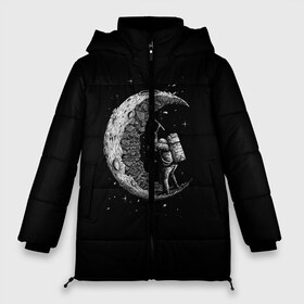 Женская зимняя куртка 3D с принтом Астронавт формирует луну в Ухте, верх — 100% полиэстер; подкладка — 100% полиэстер; утеплитель — 100% полиэстер | длина ниже бедра, силуэт Оверсайз. Есть воротник-стойка, отстегивающийся капюшон и ветрозащитная планка. 

Боковые карманы с листочкой на кнопках и внутренний карман на молнии | землекоп | камни | кирка | космонавт | космос | луна | небо | ночь | руда. добыча | рудокоп. | скала | скафандр | шлем