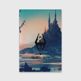 Обложка для паспорта матовая кожа The Elder Scrolls: в Ухте, натуральная матовая кожа | размер 19,3 х 13,7 см; прозрачные пластиковые крепления | art game | art skyrim | forest | game | skyrim | the elder scrolls v skyrim | горы | довакин | древние свитки | игра | лес | небо | скайрим