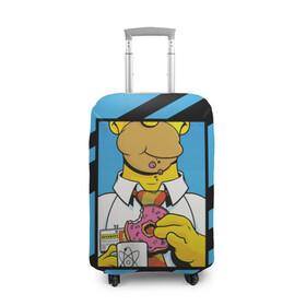 Чехол для чемодана 3D с принтом Отличительные Черты в Ухте, 86% полиэфир, 14% спандекс | двустороннее нанесение принта, прорези для ручек и колес | bart | comedy | familt | homer | lisa | maggie | marge | mult | series | simpson | simpsons | springfield | барт | гомер | комедия | лиза | мардж | мэгги | прикол | приколы | семья | сериал | симпсон | симпсоны | спрингфилд