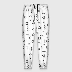 Мужские брюки 3D Мемфис ЧБ: в Ухте, 100% полиэстер | манжеты по низу, эластичный пояс регулируется шнурком, по бокам два кармана без застежек, внутренняя часть кармана из мелкой сетки |