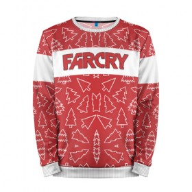 Мужской свитшот 3D Far Cry Новогодний: в Ухте, 100% полиэстер с мягким внутренним слоем | круглый вырез горловины, мягкая резинка на манжетах и поясе, свободная посадка по фигуре |