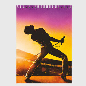 Скетчбук с принтом Queen Bohemian Rhapsody в Ухте, 100% бумага
 | 48 листов, плотность листов — 100 г/м2, плотность картонной обложки — 250 г/м2. Листы скреплены сверху удобной пружинной спиралью | bohemian | brian | freddie | john | may | mercury | queen | rhapsody | roger | taylor | богемная | богемская | брайан | джон | дикон | королева | меркьюри | мэй | рапсодия | роджер | тейлор | фредди