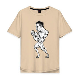 Мужская футболка хлопок Oversize с принтом Tony Ferguson art в Ухте, 100% хлопок | свободный крой, круглый ворот, “спинка” длиннее передней части | ferguson | mma | tony | ufc | арманн | бокс | борьба | джиу джитсу | кукуй | тони | фергюсон | эль | энтони