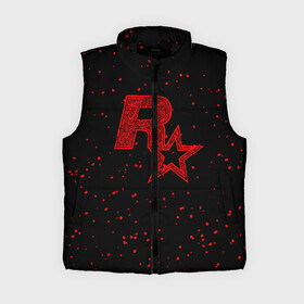 Женский жилет утепленный 3D с принтом Rockstar в Ухте,  |  | auto | dead | grand | gta | gta5 | rdr | red | redemption | rockstar | theft | рокстар