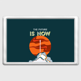 Магнит 45*70 THE FUTURE IS NOW: в Ухте, Пластик | Размер: 78*52 мм; Размер печати: 70*45 | falcon heavy | ilon mask | spacex | tesla | tesla roadster | the future | илон маск | спейс икс | спейс экс | тесла | тесла родстер