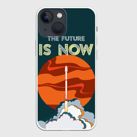 Чехол для iPhone 13 mini THE FUTURE IS NOW: в Ухте,  |  | falcon heavy | ilon mask | spacex | tesla | tesla roadster | the future | илон маск | спейс икс | спейс экс | тесла | тесла родстер