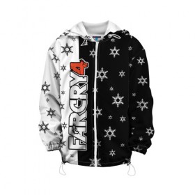 Детская куртка 3D Новогодний Far Cry: в Ухте, 100% полиэстер | застежка — молния, подол и капюшон оформлены резинкой с фиксаторами, по бокам — два кармана без застежек, один потайной карман на груди, плотность верхнего слоя — 90 г/м2; плотность флисового подклада — 260 г/м2 |