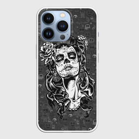 Чехол для iPhone 13 Pro с принтом Sugar girl в Ухте,  |  | death | dia | helloween | witch | праздник | хелоуин | хэллоуин | череп