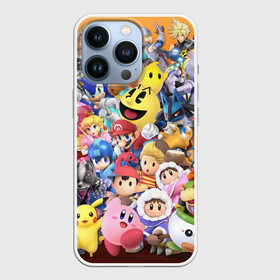 Чехол для iPhone 13 Pro Super Smash Bros: в Ухте,  |  | donkey | fighting | kong | mario | nintendo | pokemon | super | байонетта | бельмонты | клауд | мегамен | пикачу | пэкмэн | рихтер | рю | саймон | солид | соник | страйф | файтинг