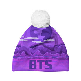 Шапка 3D c помпоном с принтом BTS BAND в Ухте, 100% полиэстер | универсальный размер, печать по всей поверхности изделия | bangtan boys | music | богдан бойс | бтс | корея | музыка | парни | поп музыка
