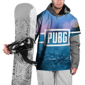 Накидка на куртку 3D с принтом PUBG light blue в Ухте, 100% полиэстер |  | Тематика изображения на принте: pubg | игра | лого | пубг | светлый | стрелялка | шутер