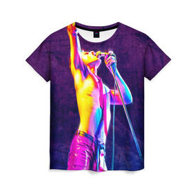 Женская футболка 3D Queen. Bohemian Rhapsody: в Ухте, 100% полиэфир ( синтетическое хлопкоподобное полотно) | прямой крой, круглый вырез горловины, длина до линии бедер | bohemian | brian | freddie | john | may | mercury | queen | rhapsody | roger | taylor | богемная | богемская | брайан | джон | дикон | королева | меркьюри | мэй | рапсодия | роджер | тейлор | фредди