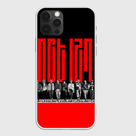 Чехол для iPhone 12 Pro NCT127 Limitless: в Ухте, силикон | область печати: задняя сторона чехла, без боковых панелей | 127 | bomb | cherry | k pop | korea | kpop | limitless | logo | nct | pop | альбом | бомб | корейцы | корея | красный | лого | надпись | нст | участники | черный | черри