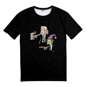 Мужская футболка 3D с принтом Disenchantment. Pulp Fiction в Ухте, 100% полиэфир | прямой крой, круглый вырез горловины, длина до линии бедер | Тематика изображения на принте: криминальное чтиво | разочарование | тарантино | эльф