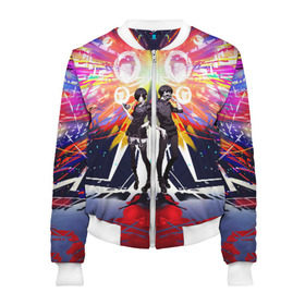 Женский бомбер 3D Touka Kirishima & Kaneki Ken (Tokyo Ghoul): в Ухте, 100% полиэстер | застегивается на молнию, по бокам два кармана без застежек, мягкие манжеты, по низу бомбера и на воротнике — эластичная резинка | anime | kaneki ken | tokyo ghoul | touka kirishima | аниме | канеки кен | тока киришима | токийский гуль