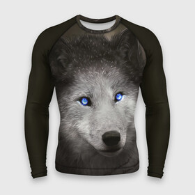 Мужской рашгард 3D Голубоглазый волк: в Ухте,  |  | волк | глаза | охотник | серый | хищник