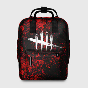 Женский рюкзак 3D с принтом Dead by Daylight в Ухте, 100% полиэстер | лямки с регулируемой длиной, сверху ручки, чтобы рюкзак нести как сумку. Основное отделение закрывается на молнию, как и внешний карман. Внутри два дополнительных кармана, один из которых закрывается на молнию. По бокам два дополнительных кармашка, куда поместится маленькая бутылочка
 | dead by daylight | game | hillbilly | maniacs | trapper | wraith | деревенщина | игра | мертвые днем | охотник | призрак