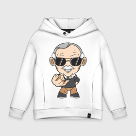 Детское худи Oversize хлопок с принтом Stan Lee в Ухте, френч-терри — 70% хлопок, 30% полиэстер. Мягкий теплый начес внутри —100% хлопок | боковые карманы, эластичные манжеты и нижняя кромка, капюшон на магнитной кнопке | comics | lieber | martin | marvel | stanley | актёр | ли | либер | мартин | писатель | продюсер | редактор | стэн | стэнли | сценарист | телеведущий