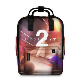 Женский рюкзак 3D Destiny 2: в Ухте, 100% полиэстер | лямки с регулируемой длиной, сверху ручки, чтобы рюкзак нести как сумку. Основное отделение закрывается на молнию, как и внешний карман. Внутри два дополнительных кармана, один из которых закрывается на молнию. По бокам два дополнительных кармашка, куда поместится маленькая бутылочка
 |