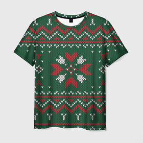 Мужская футболка 3D с принтом Ugly Sweater в Ухте, 100% полиэфир | прямой крой, круглый вырез горловины, длина до линии бедер | 